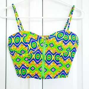 Crop Top multi color Size Small